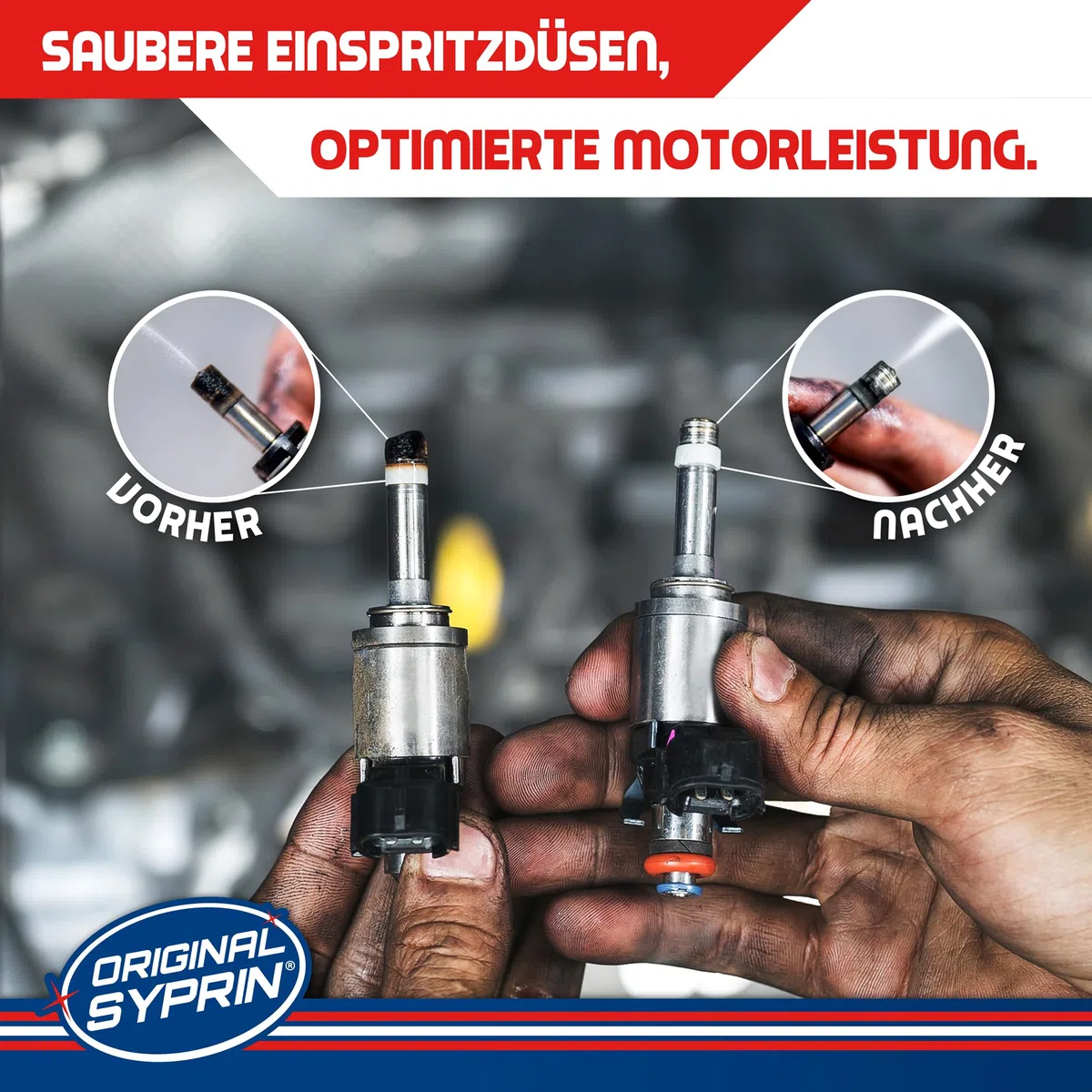 SYPRIN Benzin Motorsystemreiniger 500ml - Reiniger für Benzinmotoren, Systemreiniger entfernt Ablagerungen und normalisiert den Kraftstoffverbrauch