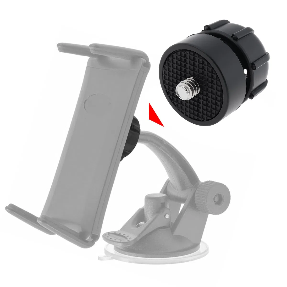 EMSea 4 St¨¹ck 17 Mm Kugelgelenk auf 1/4-20 Au?engewindeadapter Kompatibel mit Arkon GN010 GN014 GN015 GN016 30 X 28 Mm Schwarz