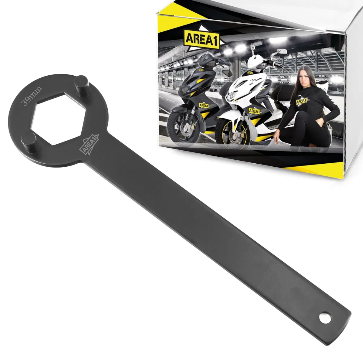 Area1 Kupplungsschlüssel 39mm Haltewerkzeug für 50ccm 4Takt. Kompatibel mit Peugeot Speedight 3, Speedfight 4, New Vivacity