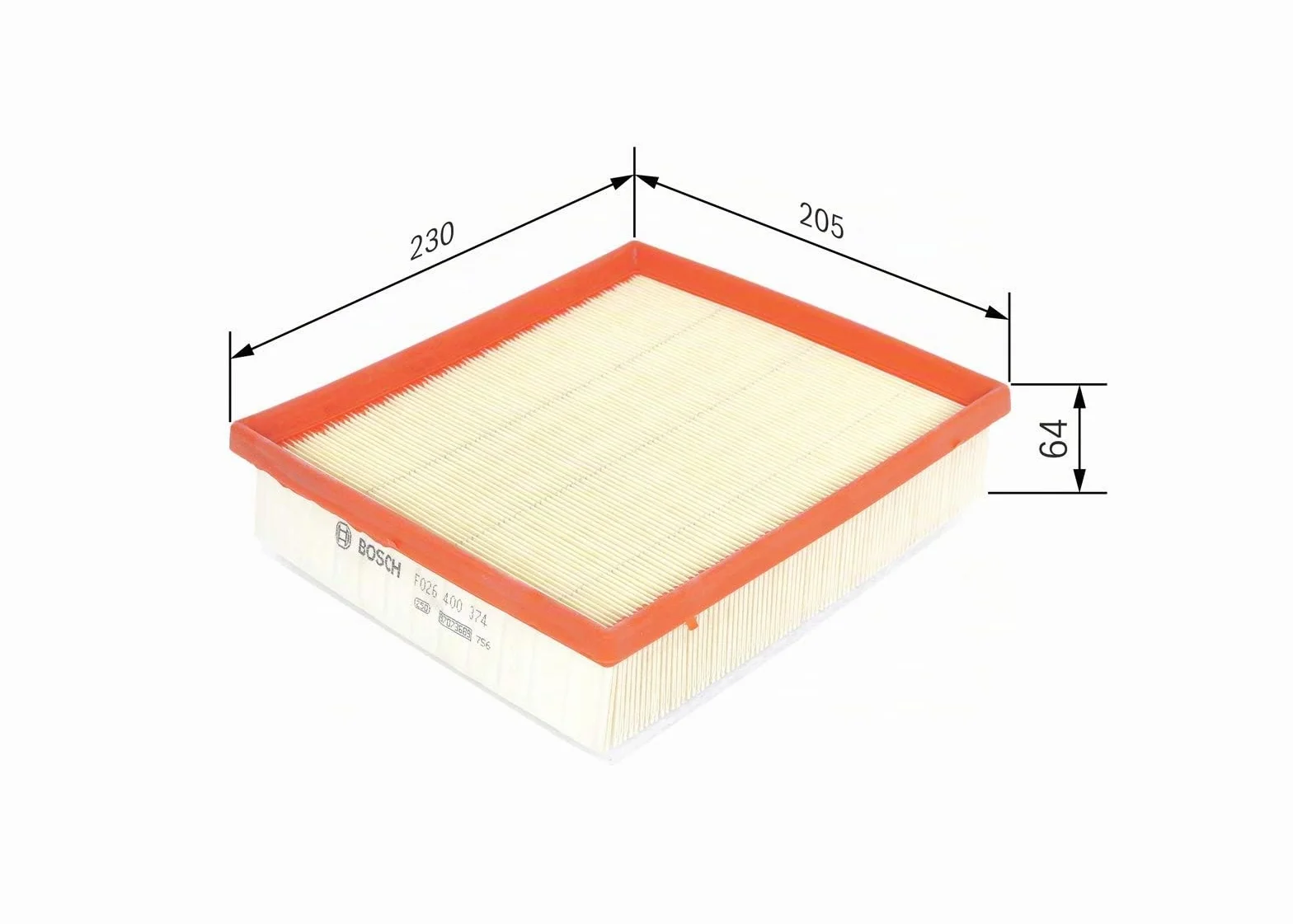 BOSCH F026400374 Luftfilter