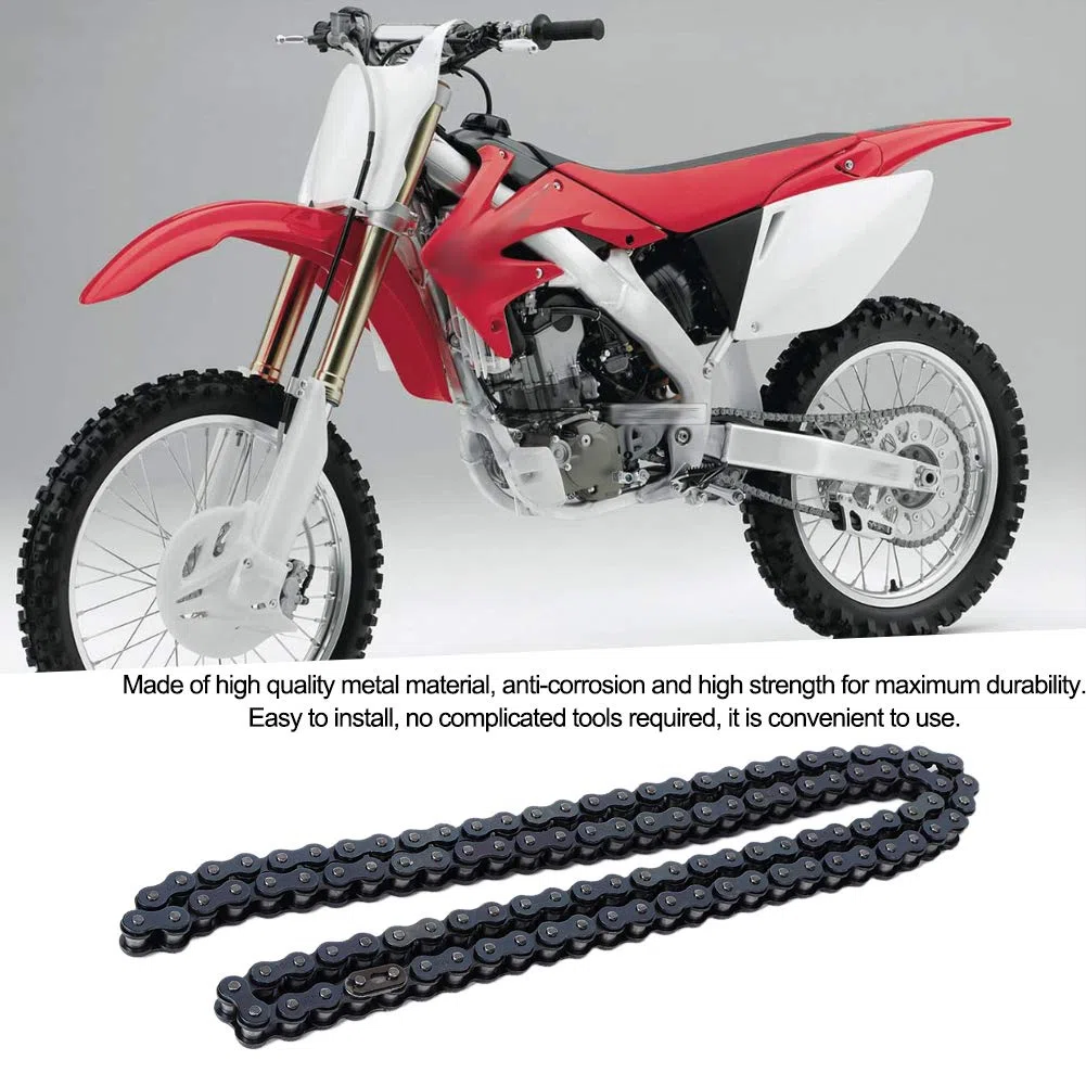 Motorradkette, 108 Glieder Motorrad 428 Kette Passend für ATV Quad Pit Dirt Bike Go Kart
