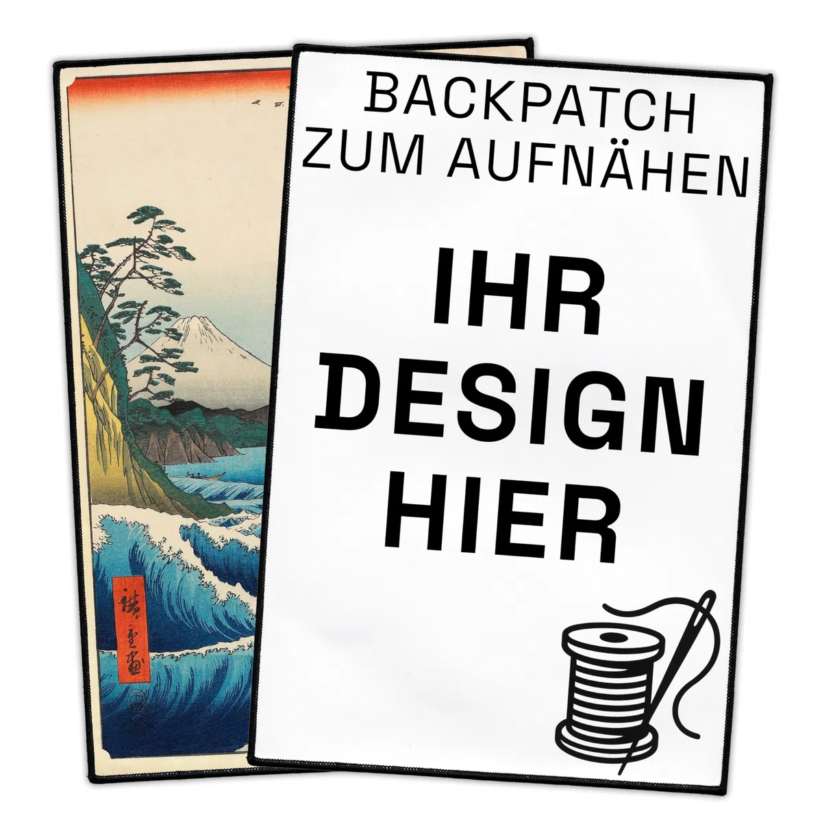 Groß Individuell Aufnäher 16.5cm bis 36cm | Personalisiert Jacke Rückenpatch mit Wunschmotiv, Bild, Logo | Selbst gestalten Rückenaufnäher für Kleidung | Custom Sew On Back Patch (20.3cm x 30.5cm)