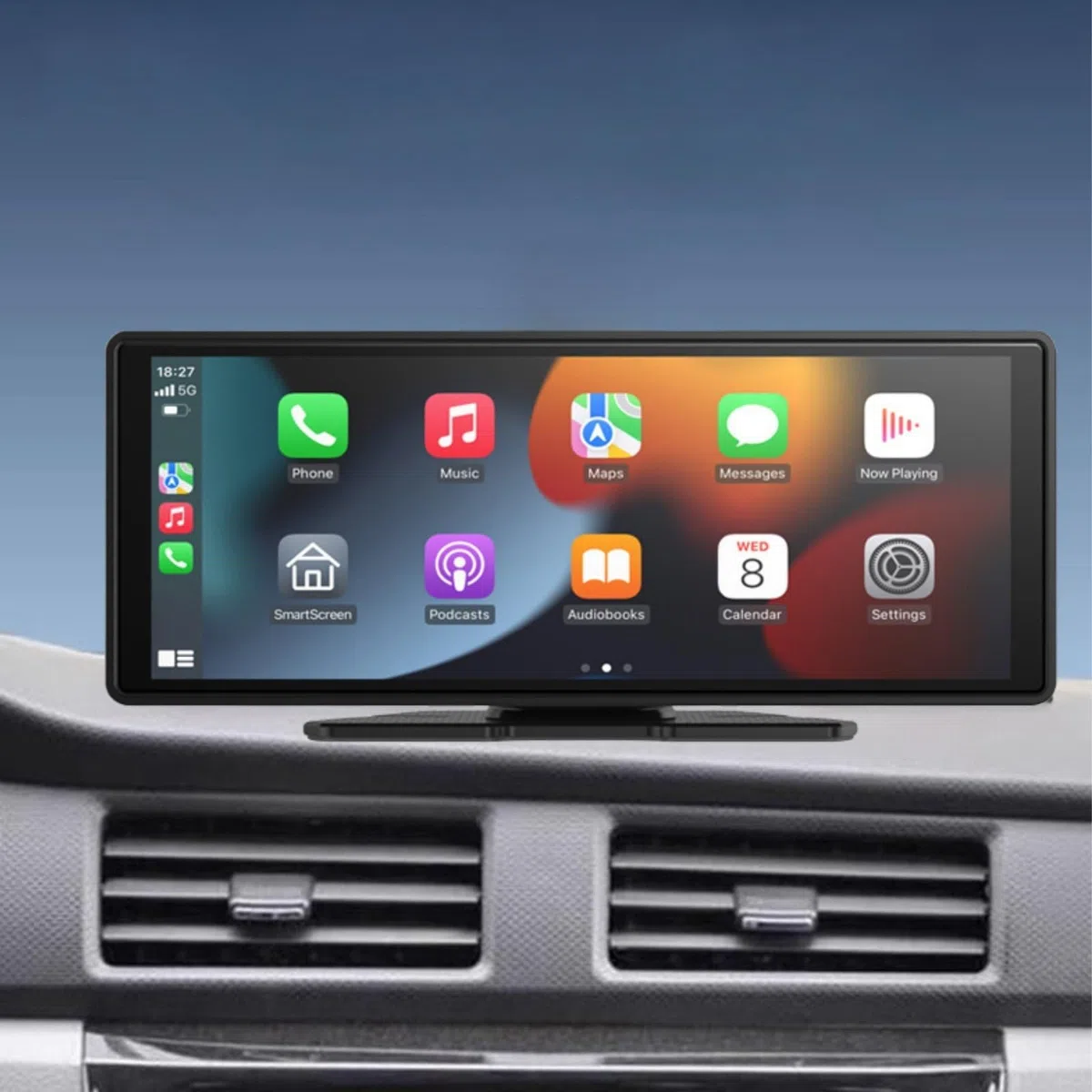 Carplay Bildschirmhalterung, Ersatz-Auto-Spielständer, Halterung für 17,8 cm - 27,9 cm (7 - 11 Zoll) kabellose tragbare Carplay-Bildschirm-Armaturenbrett-Halterung