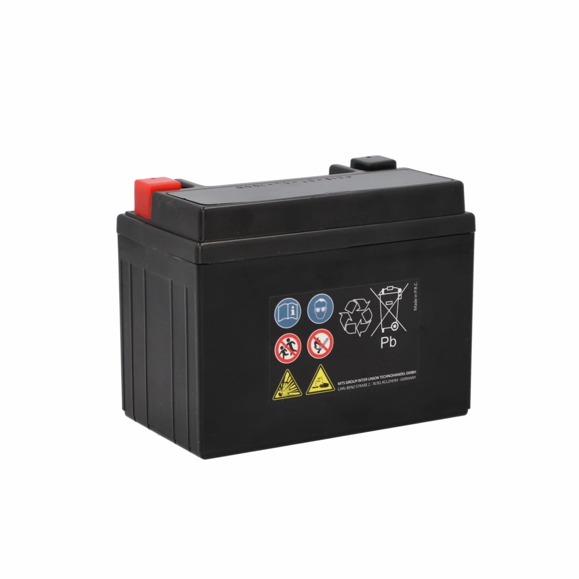 CARTEC Motorradbatterie YB4L-B, 4Ah 120A, Gel Technologie Motorrad-Starter-Batterie, Erstausrüsterqualität, zyklenfest, lagerfähig, wartungsfrei, schwarz