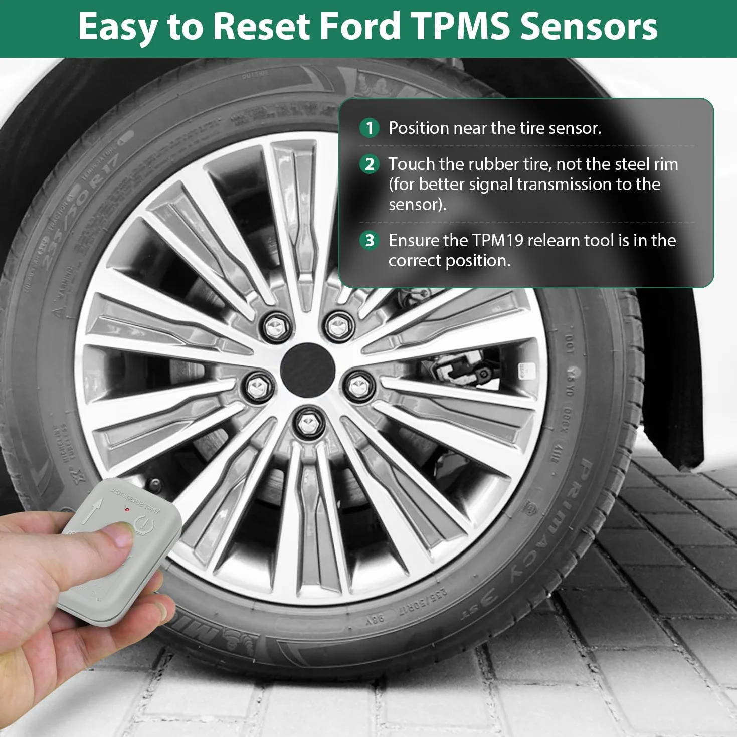 OBDResource Rdks Sensoren Für Ford Reifendruckkontrollsystem, Rdks Ford Focus, Programmierung Trainingsgerät, Universal Rdks TPMS19 (8C2Z-1A203-A)