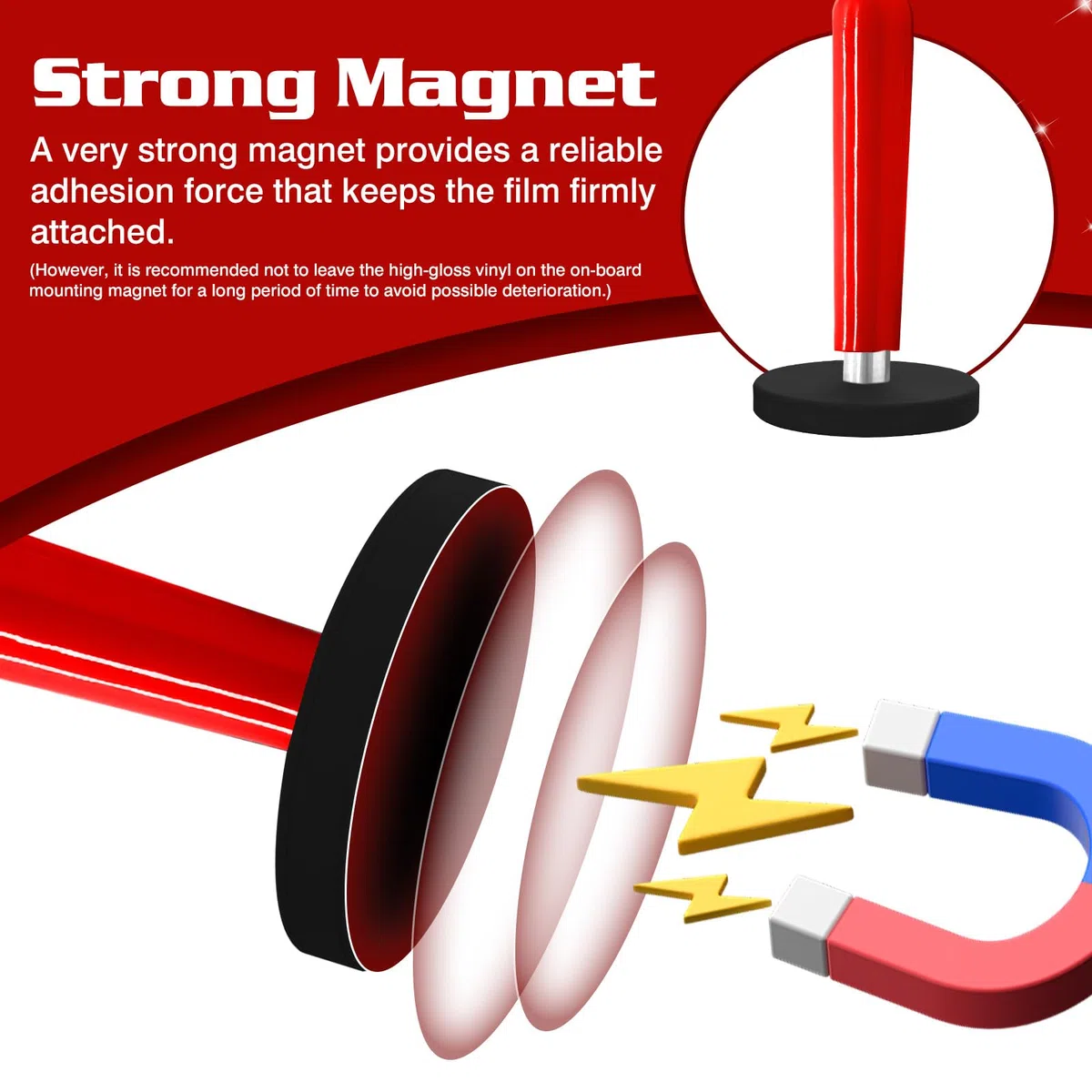8 Stück Auto Montagemagnet: Verpackungs Gripper Magnethalter, Montagemagnette Magnet, Folierungs Werkzeug für Folieren Folie, Car Wrapping, Auto Folie DIY, Auto Folie Wrap, (Rot)
