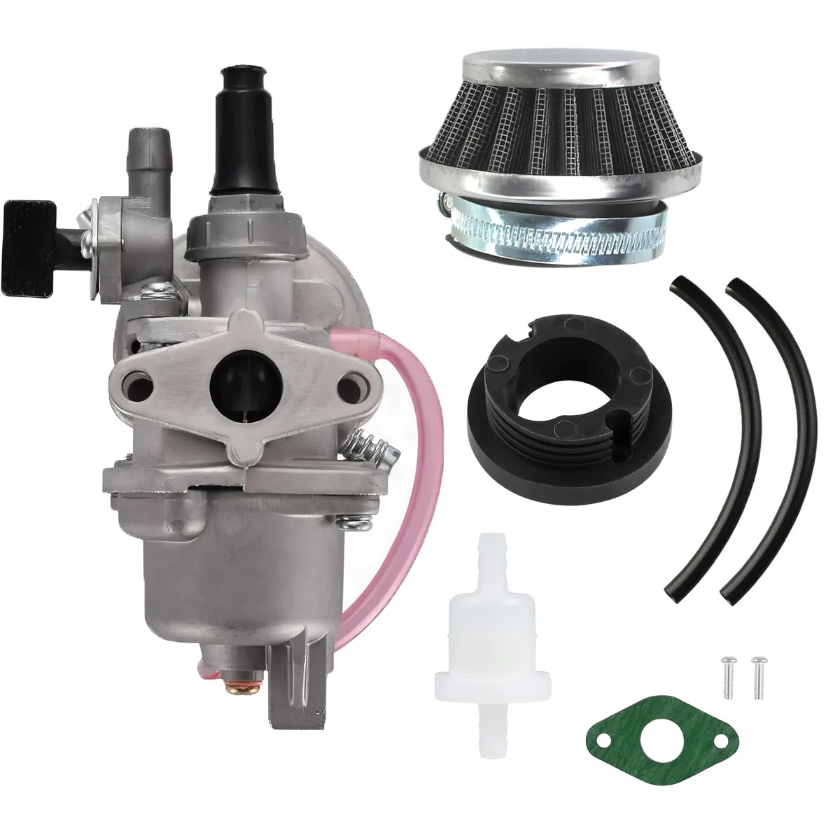 Vergaser mit Luftfilter Benzinfilter Schlauch Satz für 2-Takt 47cc 49cc Pocket Bike Motor Mini Quad ATV Dirt Bike