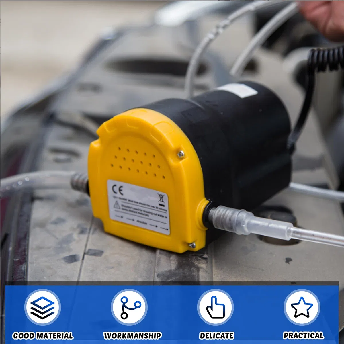 Ölabsaugpumpe Elektrisch, Dieselpumpe Ölpumpe12V, Absaugpumpe, Ölpumpe Absaugpumpe, Dieselpumpe Kraftstoffpumpen, Kraftstoff-Umfüllpumpe mit Rohren für Boot, LKW, Wohnmobil, Auto & Motorrad