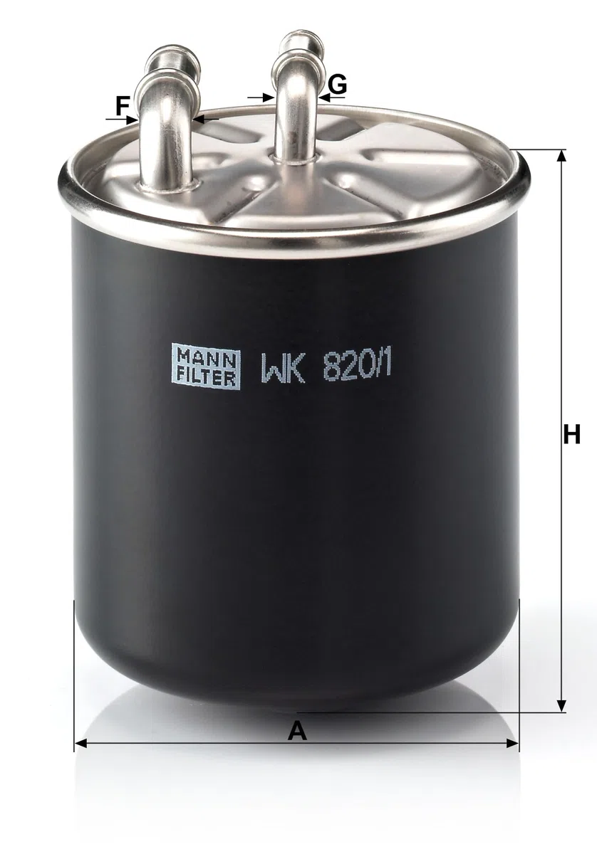 MANN-FILTER WK 820/1 Kraftstofffilter - für Pkw + Transporter