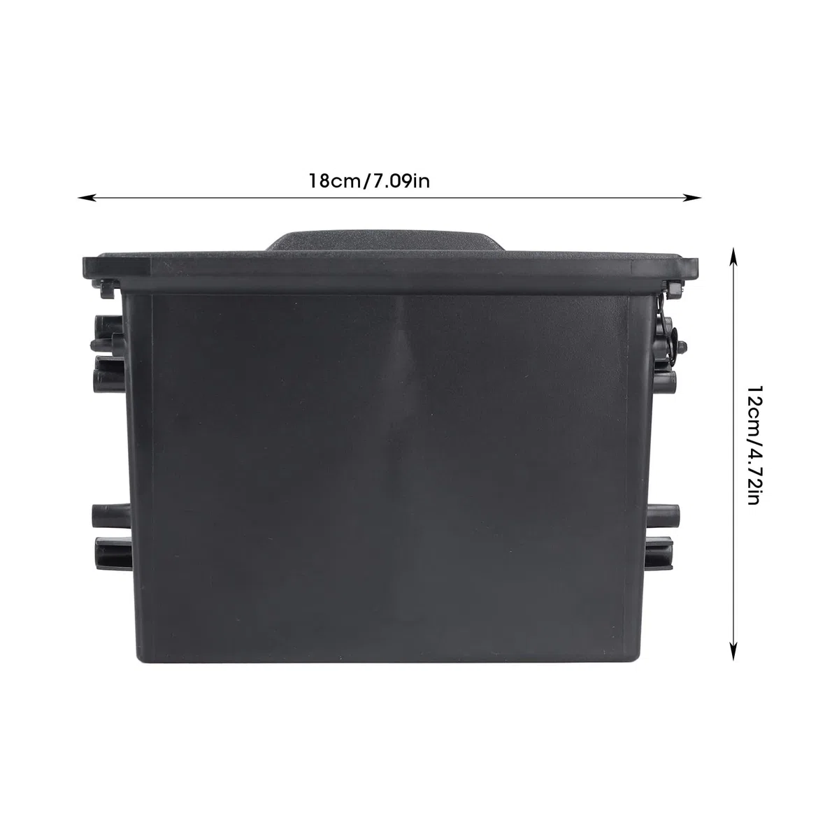 Autoradio Stereo Dash Trim Aufbewahrungsbox Schubladen-Kit für Aufbewahrungsboxen 1DIN Autoradio Aufbewahrungsbox ABS Schwarzer Innenorganisator