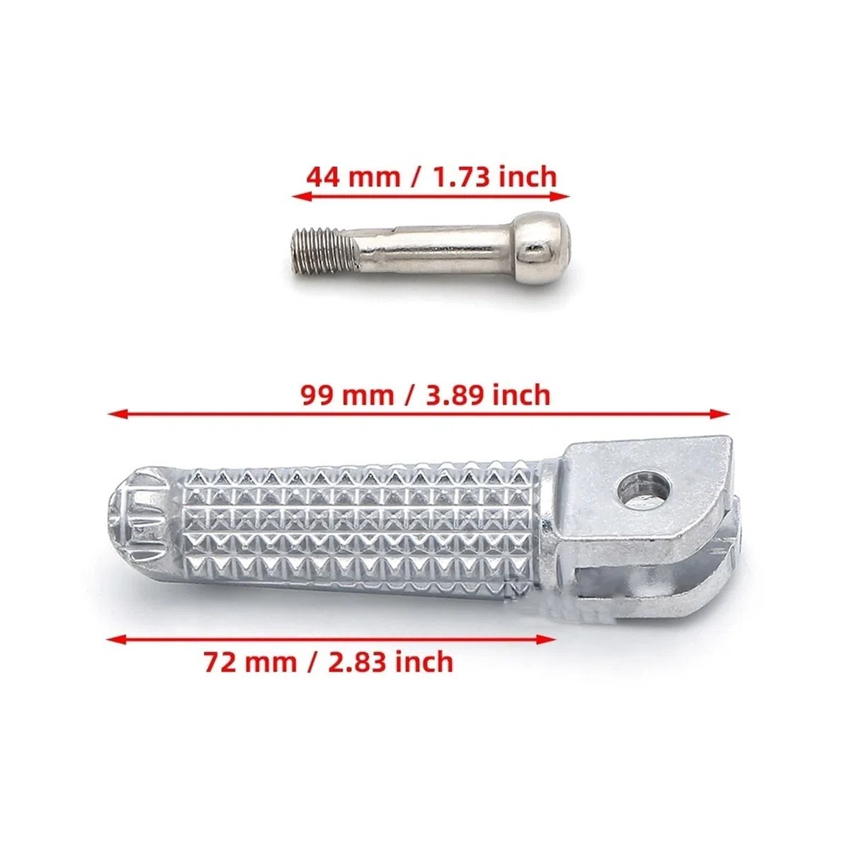 Fußstütze Pedal Motorrad Fußrasten Vorne Fußrasten Für Yam&aha MT125 MT25 MT03 MT09 MT10 MT07 MT 03 07 09 10 25 YZF-R125 R25 R3