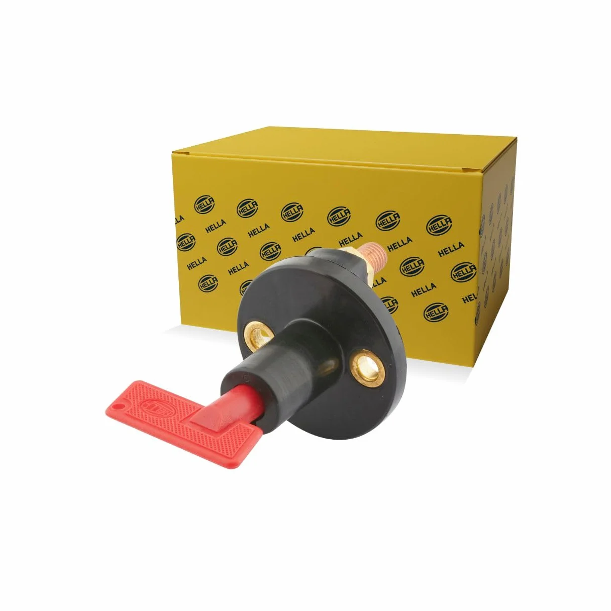 HELLA 6EK 002 843-001 Batterietrennschalter - S33 - Drehbetätigung - Anschlussanzahl: 2 - geschraubt - Schließer - Gewindesteigung: 1.5mm -mit Muttern