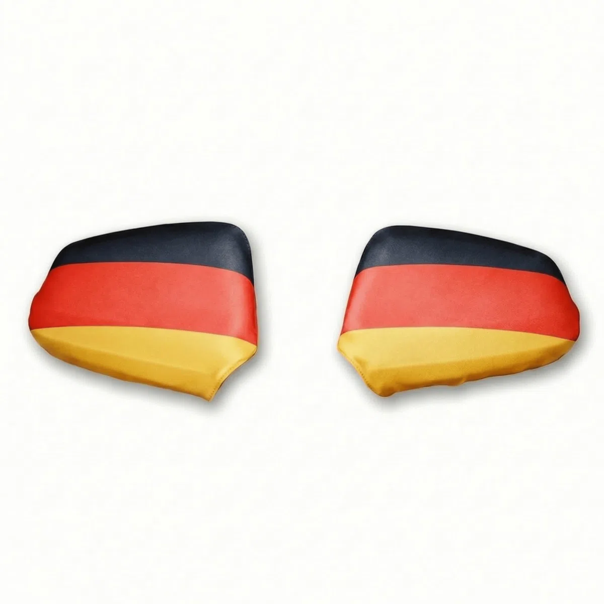 Außenspiegelfahne Deutschland für Auto - 2er Set Außenspiegel Überzieher Autoflagge, Fanartikel für Fußball EM & WM, Spiegel Deko Flagge