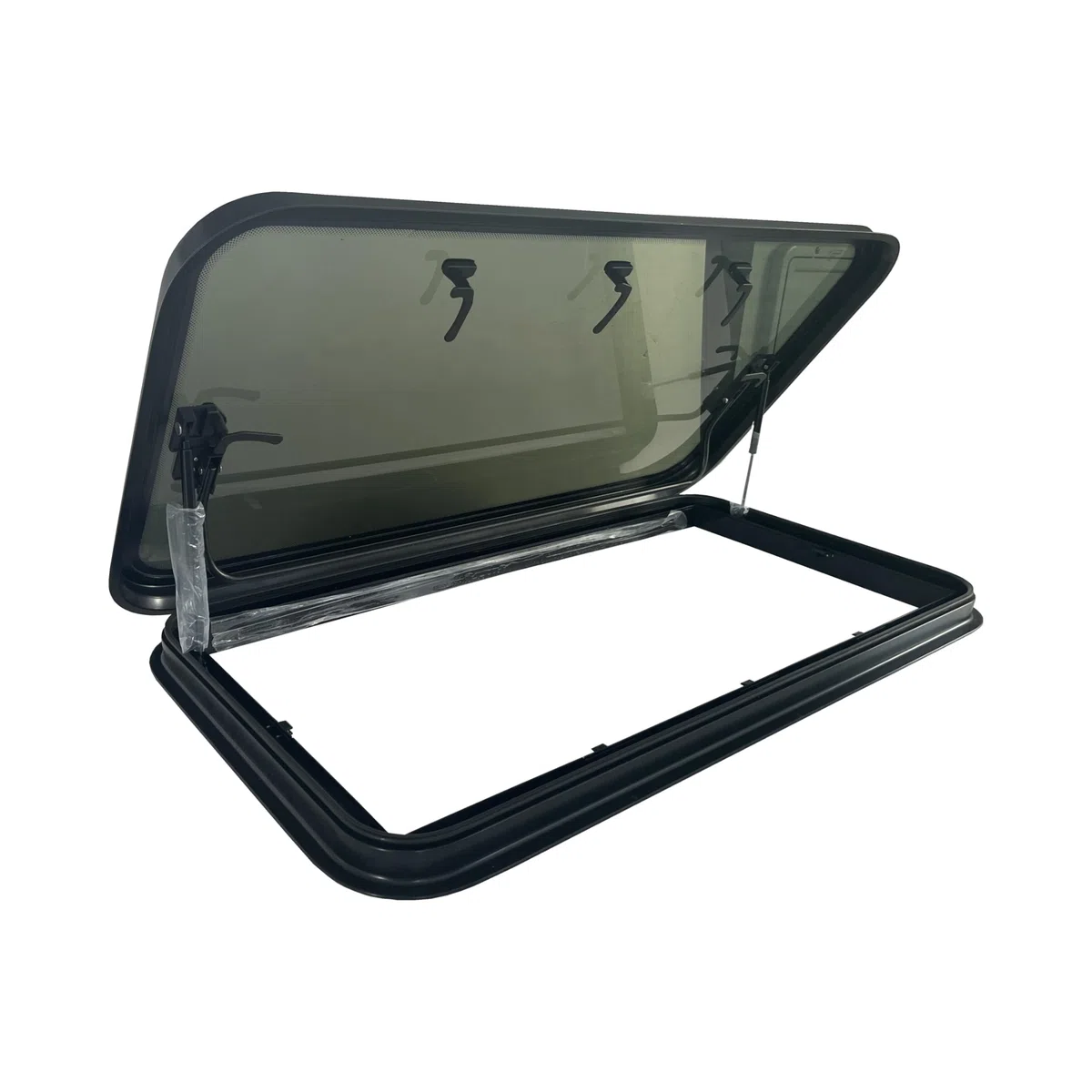 SwissOutdoor Dachfenster XL – Panorama-Glasdach für Wohnmobile, 120x60 cm mit Verdunkelung & Fliegenschutz * Luxus * Panoramadach * Camper * Campervan